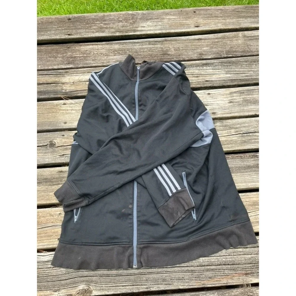 VTG Adidas Track Jacket XXL Classic Trefoil SST Originals Black Beckenbauer